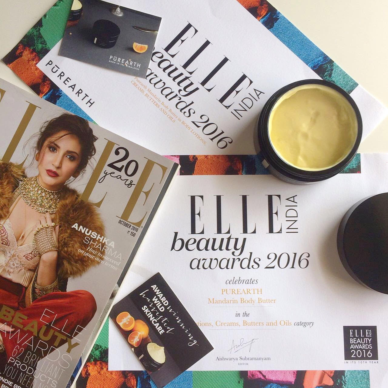 BEAUTY AWARD WIN! Elle India 2016