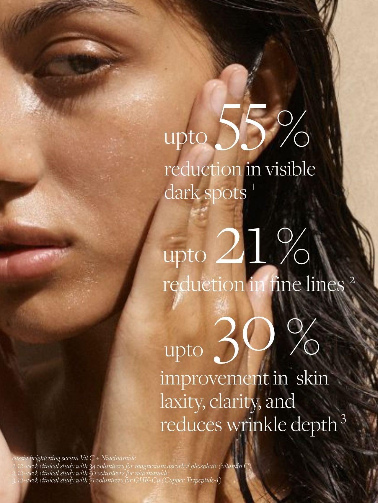 Cassia Brightening Serum Vit C + Niacinamide + Ceramides - Adaptogen-powered Complex