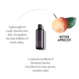 revitalize. nourish. balance.  A true multitasker for face, body, and hair! We LOVE this most as a post shower body oil! Light, nourishing and quick-absorbing, it smells as delightfully fresh as it sounds.  A phytonutrient rich oil of Himalayan bitter apricot kernels, cold-pressed in a traditional wooden vat ‘ghani’ at the source. Rooted in the wisdom of generations, its origins are a sacred remedy offered by the indigenous Himalayan womenfolk we work with.