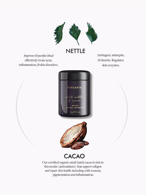 Wild Nettle & Cacao Detox Tisane Infusion