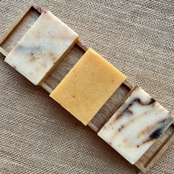 nourish. heal. restore.  A moisturizing bar made with cold-pressed bitter apricot, coconut, and olive oils, infused with a restorative blend of hand-pounded wild sea buckthorn berry and hemp seeds that lend a unique marbled appearance.  Wildcraft botanicals, sustainably hand-picked from Himalayan forests cleanse and soothe skin without over stripping. Our soap bars are truly a luxurious multitasking, non-drying treat.