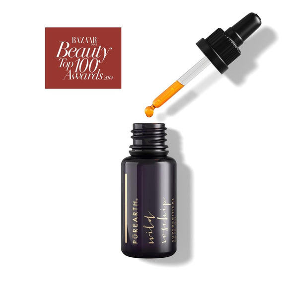 uv sun damage. hyperpigmentation. uneven skin tone.  Wild Himalayan rosehip seeds are super critically extracted into this award-winning, singular treatment oil. Replete with essential fatty acids, provitamin A (retinol), E, and powerful antioxidants, this is a remarkable oil with superlativeresults for photo-aging, dark spots, and pigmentation. A rich ruby-hued oil with the ability to diminish scars and restore elasticity and suppleness to the skin.
